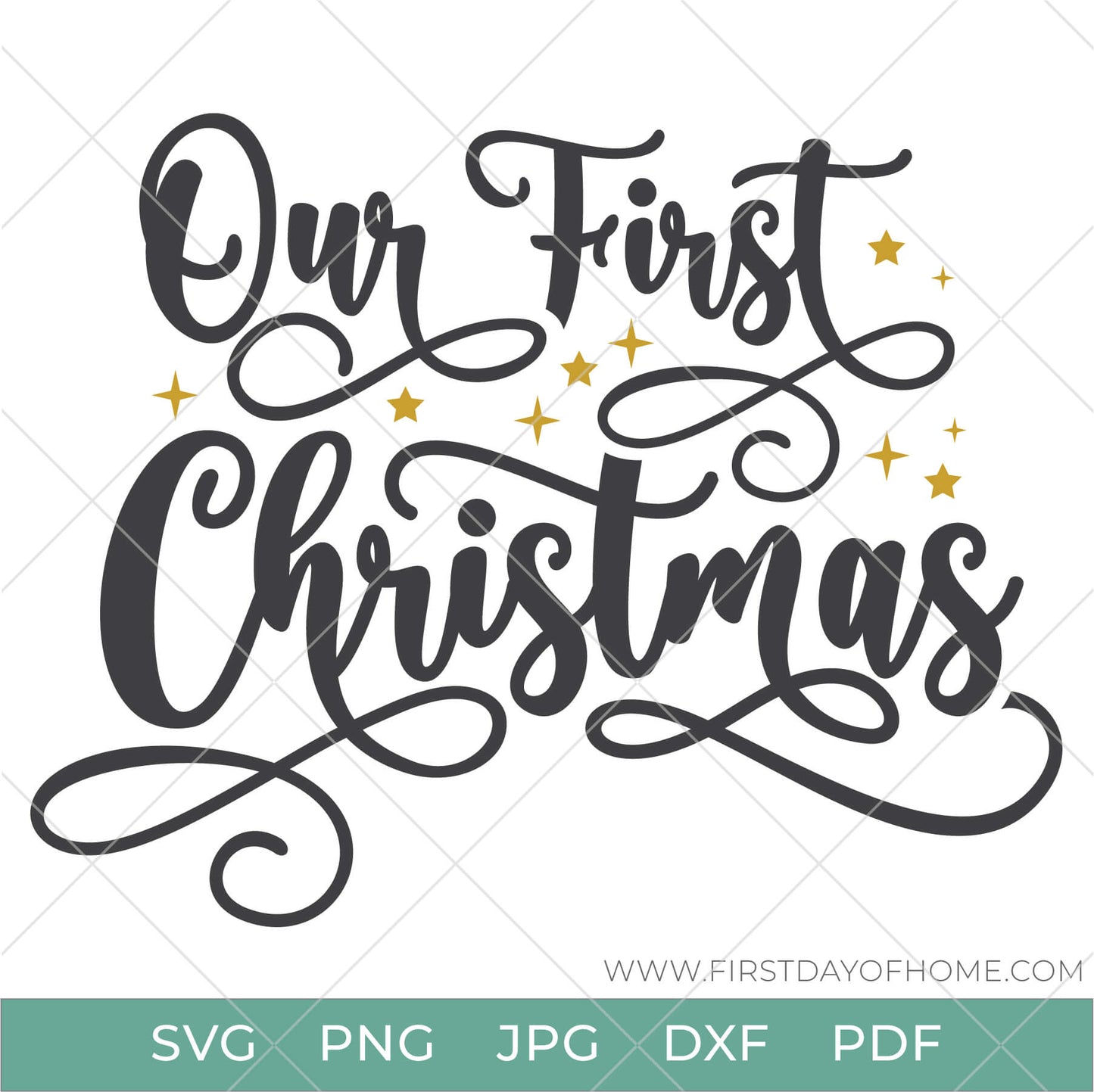 Our First Christmas design with stars