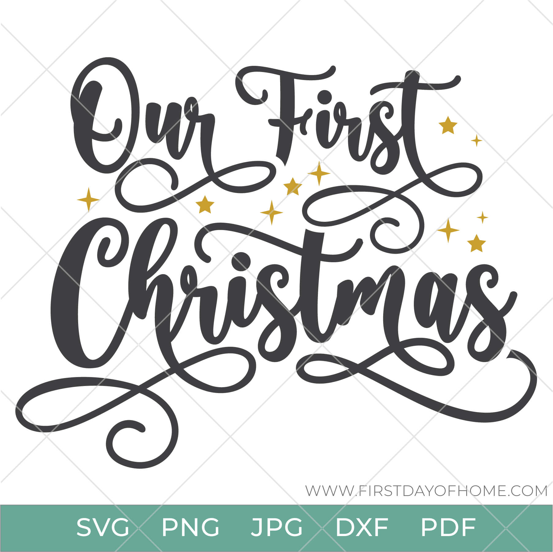 Our First Christmas design with stars